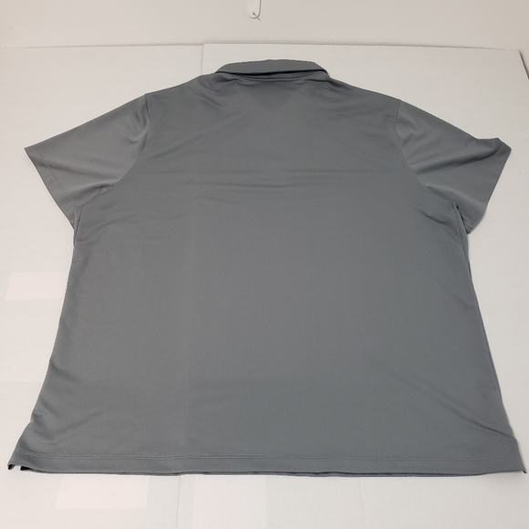 NIKE Polo collar; three-button placket at front Men's 3xl dri-fit cool grey - Picture 6 of 7